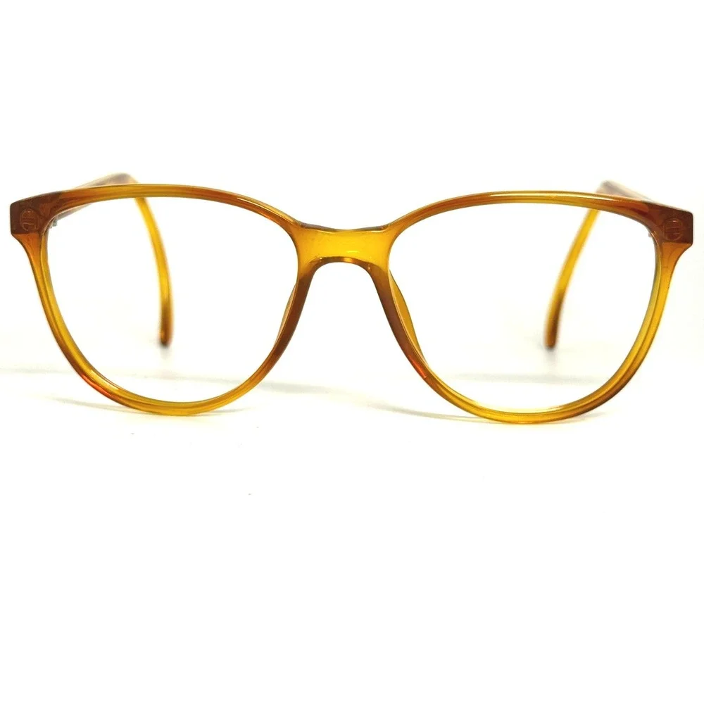 Vintage Playboy by Optyl 4657 12 Amber Honey‎ Eyeglasses Frames Austria 56-17